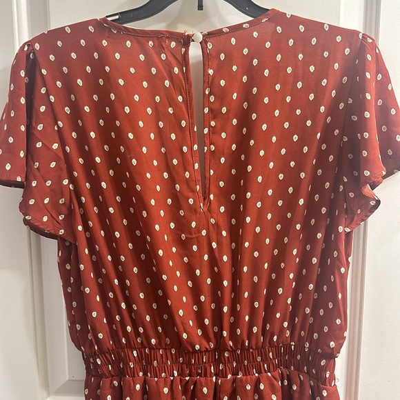 FOURTEEN & 9TH Rust Shirtsleeve Romper - Picture 5 of 7